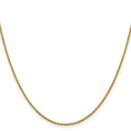 14K 1.5mm D/C Cable Chain