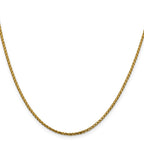 14K 1.6mm D/C Open Franco Chain