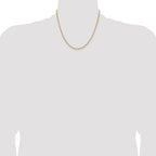 14K 2.1mm D/C Open Franco Chain