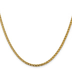 14K 2.45mm D/C Open Franco Chain