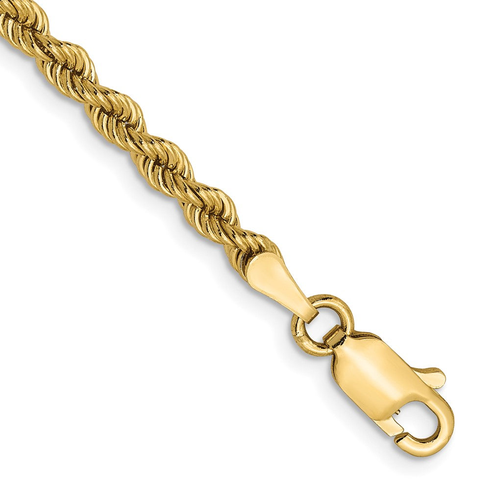 14k 2.75mm Solid Rope Chain