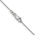 14k White Gold .85mm D/C Spiga Chain