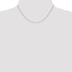 14k White Gold .85mm D/C Spiga Chain