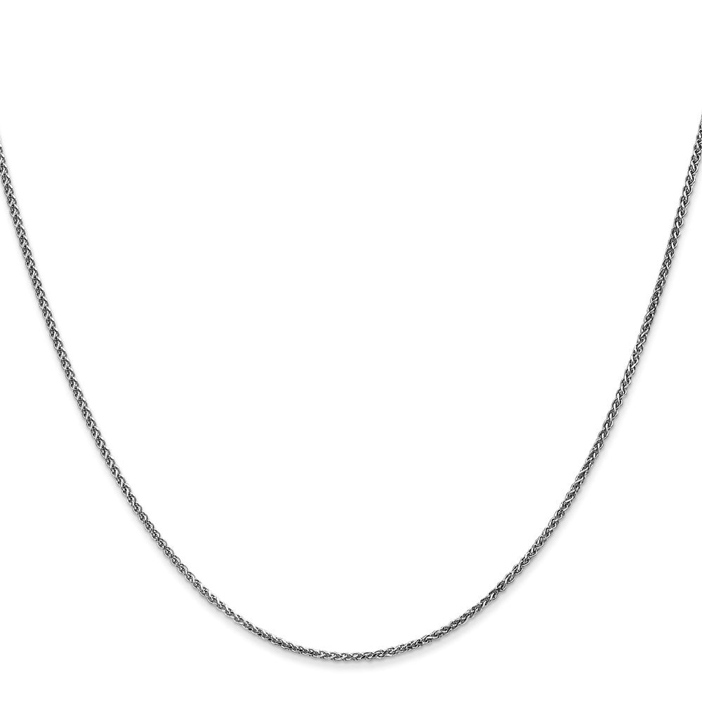 14k White Gold 1.25mm Solid D/C Spiga Chain