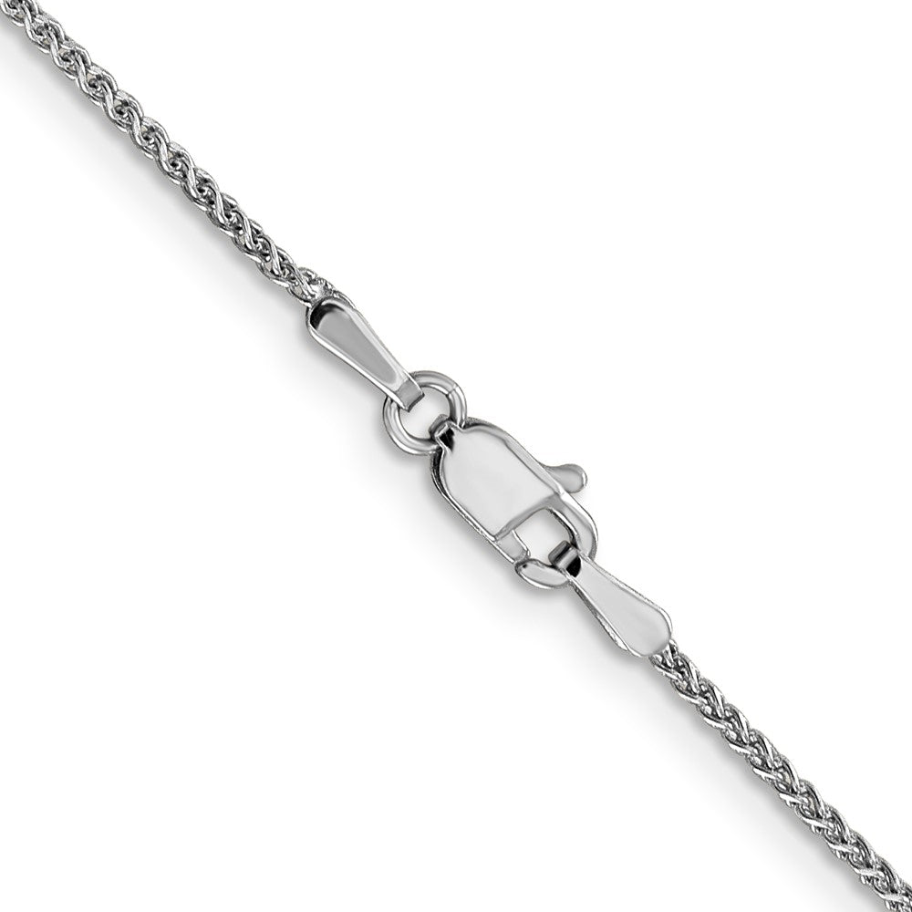 14k White Gold 1.25mm Solid D/C Spiga Chain