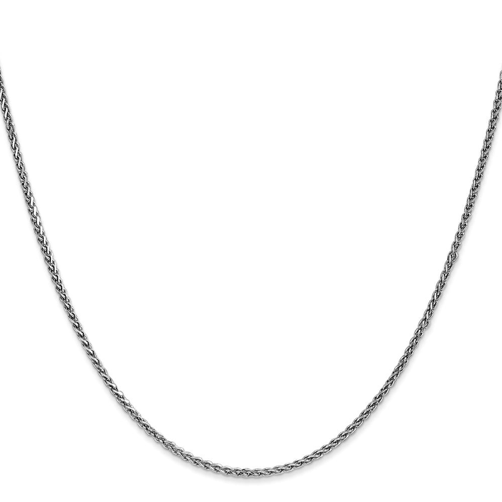 14k White Gold 1.7mm Solid D/C Spiga Chain