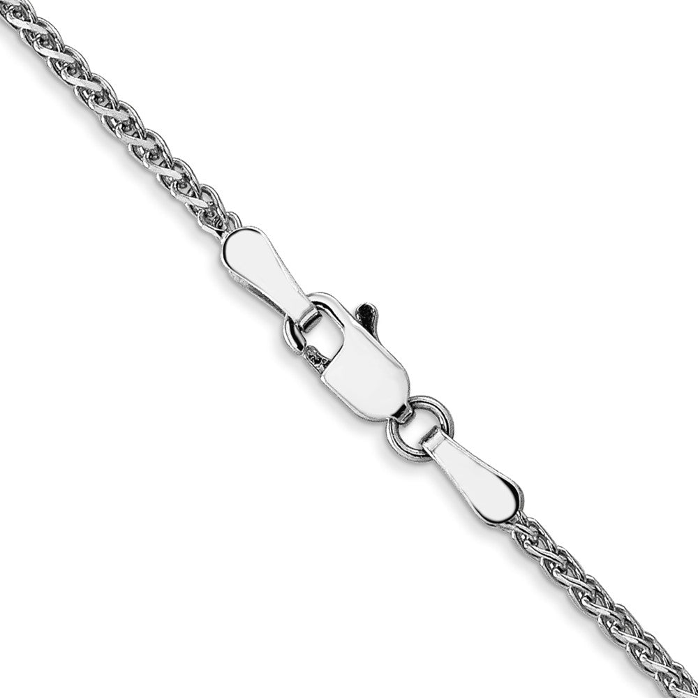14k White Gold 1.7mm Solid D/C Spiga Chain