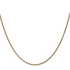 14k 1.25mm D/C Spiga Chain