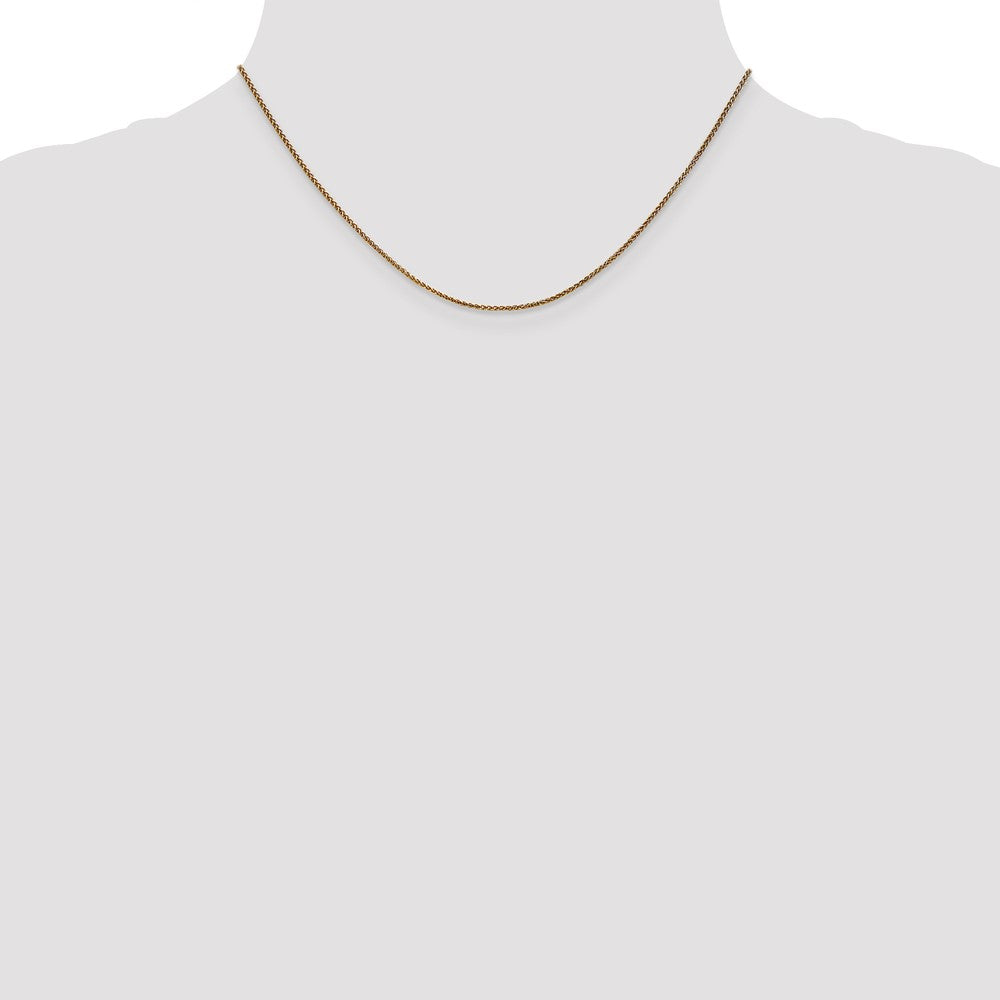 14k 1.25mm D/C Spiga Chain