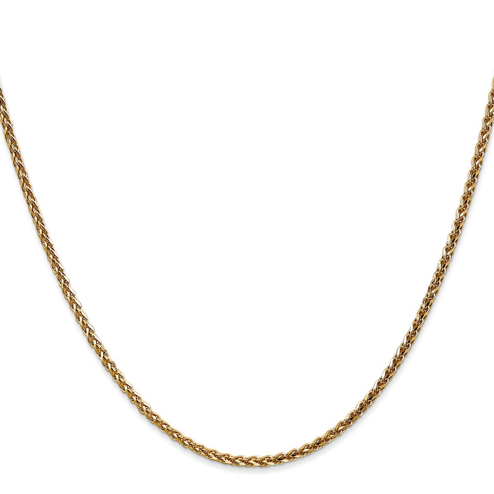 14k 2.1mm Solid D/C Spiga Chain