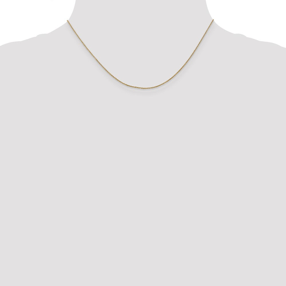 14K .9mm Round Cable Chain