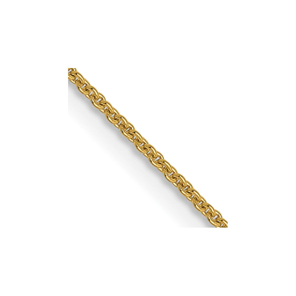 14K .9mm Round Cable Chain