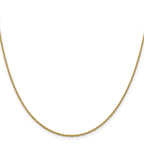 14K 1.8mm Round Cable Chain