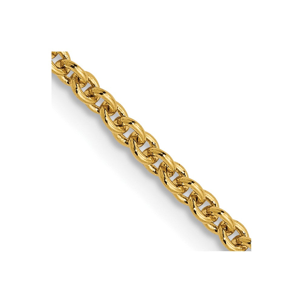 14K 1.8mm Round Cable Chain