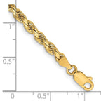 14k 3.75mm Diamond-cut Rope Chain