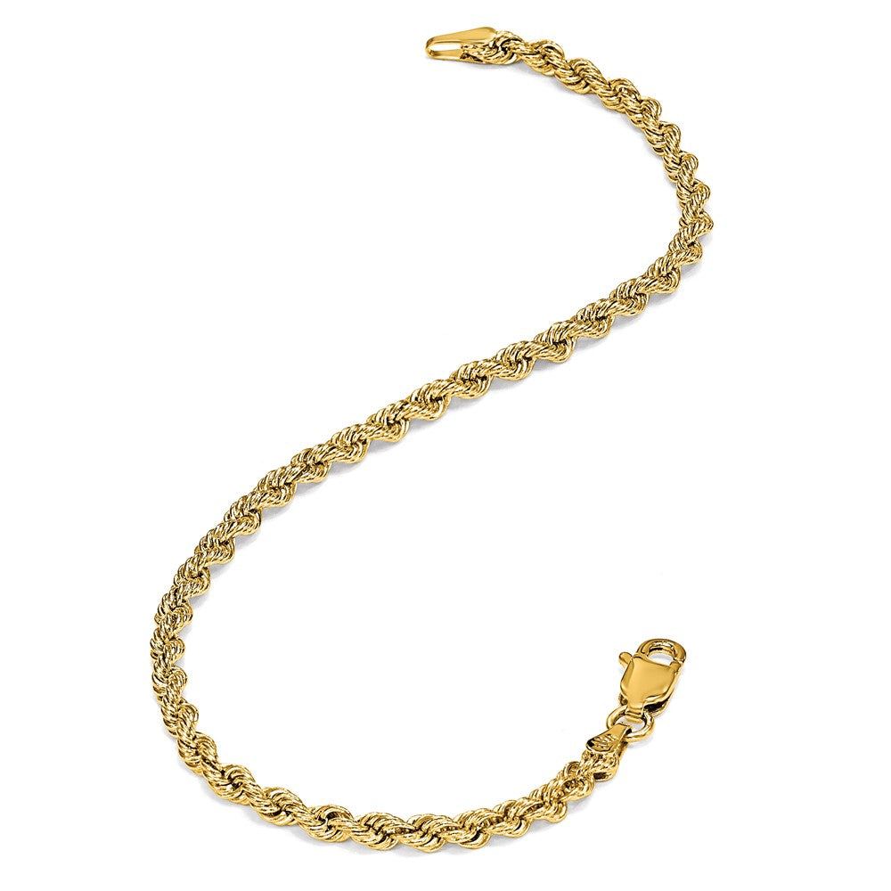 14k 4.25mm Diamond-cut Rope Chain