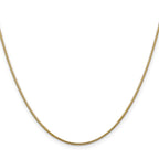 14K 1mm Round Snake Chain