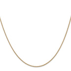 14K 1.3mm Round Snake Chain