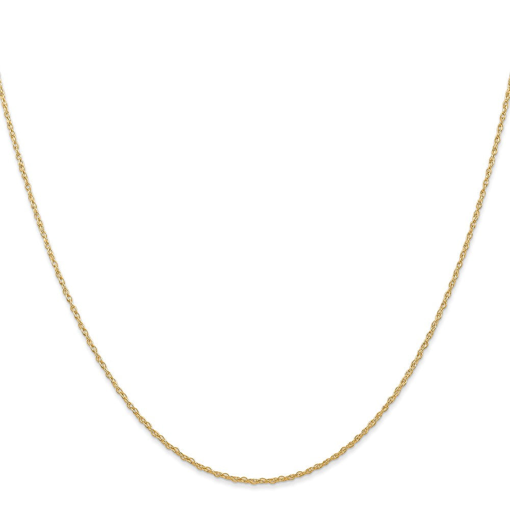 14K Carded .7mm Cable Rope with Spring Ring Clasp Chain