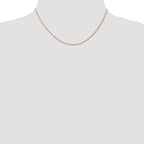 14K Carded .7mm Cable Rope with Spring Ring Clasp Chain