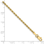 10k 1.75mm Diamond-cut Rope Chain