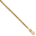 10k 2.0mm Diamond-cut Rope Chain