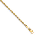 10k 2.25mm Diamond-cut Rope Chain