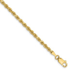 10k 2.75mm Diamond-cut Rope Chain