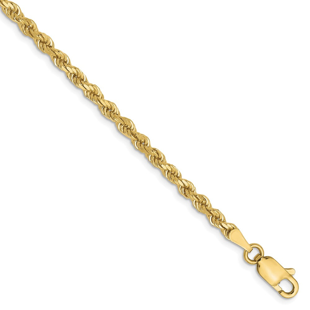 10k 2.75mm Diamond-cut Rope Chain