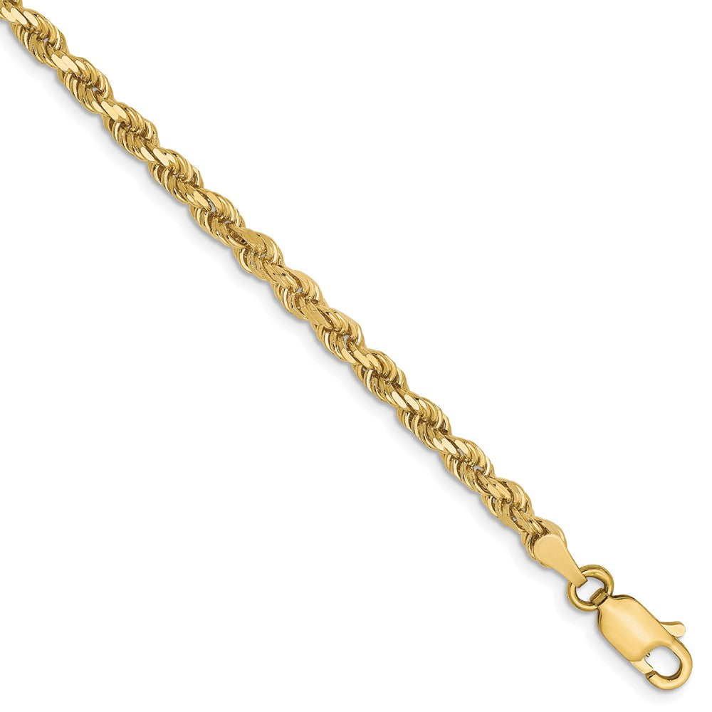 10k 3.0mm Diamond-cut Rope Chain