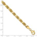 10k 5.5mm Diamond-cut Rope Chain