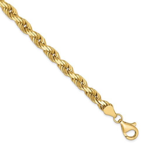10k 5.5mm Diamond-cut Rope Chain