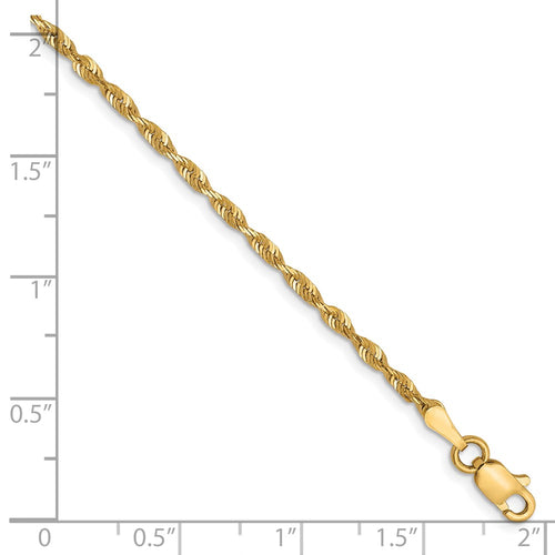 10k 2.0mm Ultra D/C Lightweight Rope Chain