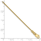 10k 1mm Spiga Chain Anklet
