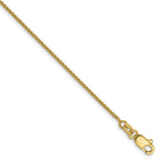 10k 1mm Spiga Chain Anklet