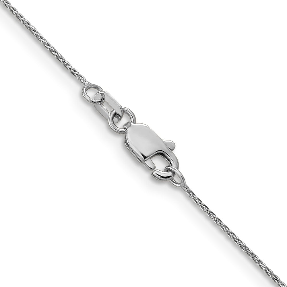 10k White Gold .85mm D/C Spiga Chain