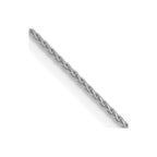 10k White Gold .85mm D/C Spiga Chain