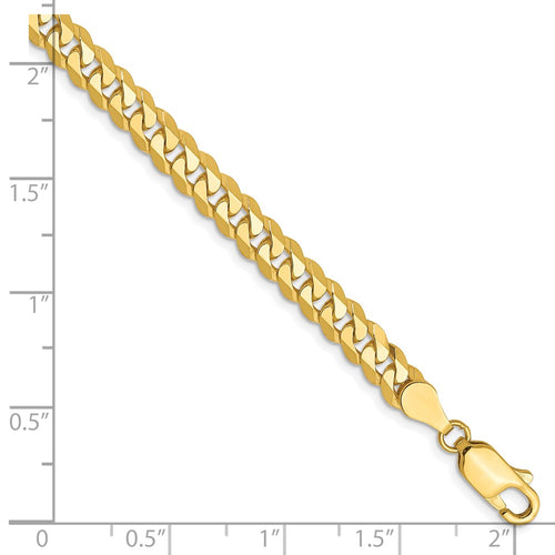 10K 4.6mm Flat Beveled Curb Chain