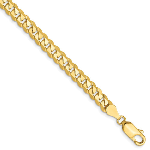 10K 4.6mm Flat Beveled Curb Chain