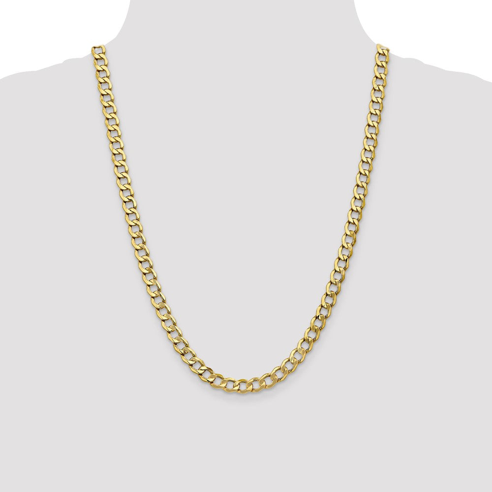 10K 7mm Semi-Solid Curb Chain