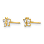 Inverness 14k Butterfly CZ Post Piercing Earrings