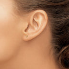 Inverness 14k Heart Pink CZ Post Piercing Earrings