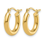 14K Polished Hoop Earrings