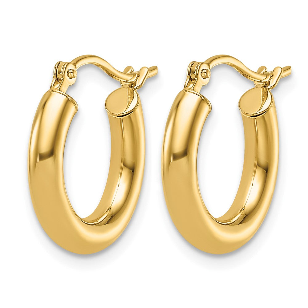 14K Polished Hoop Earrings