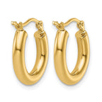 14K Polished Hoop Earrings