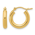 14K Polished Hoop Earrings
