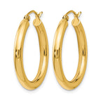 14K Polished Hoop Earrings