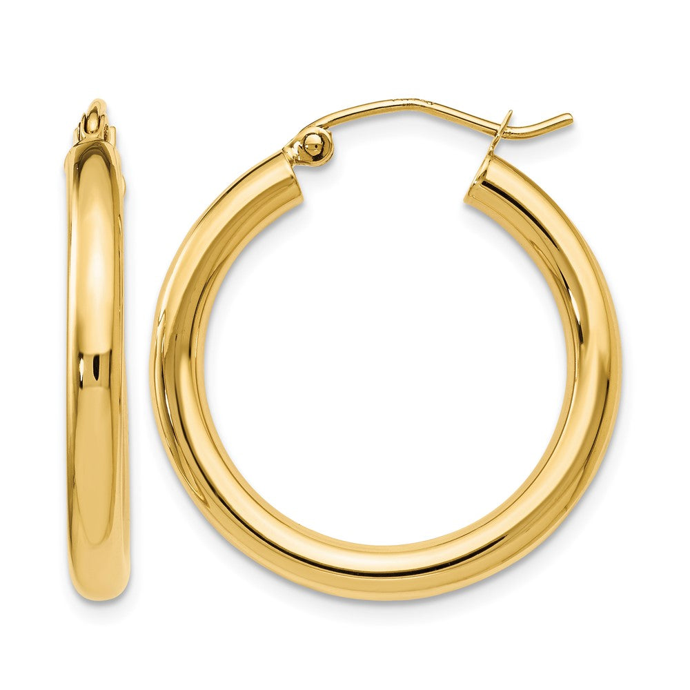 14K Polished Hoop Earrings