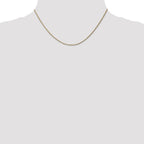14K Carded .95mm Cable Rope with Spring Ring Clasp Chain