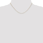14K .5mm Baby Box with Spring Ring Clasp Chain